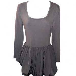 Elegant Black Long Sleeve Dress